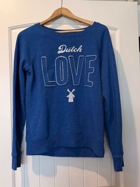 Reflex Blue 'Dutch LOVE' Crew Neck Sweatshirt
